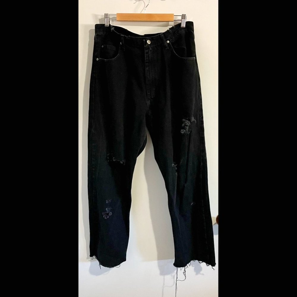 Wrangler 5 Star Relaxed Fit Jeans Premium Denim Black 97601CB 36x32